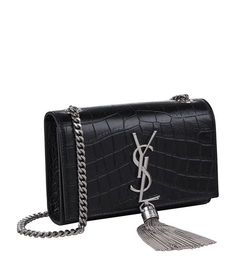 ysl croc embossed kate|saint laurent kate crocodile bag.